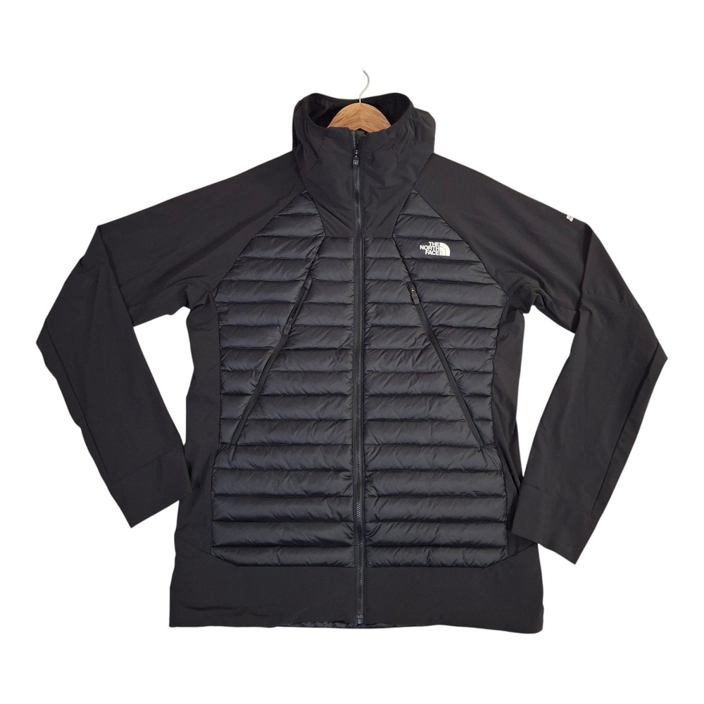 The North Face Steep Series Hybrid Down Jacket Mens Medium Black Hooded Puffer